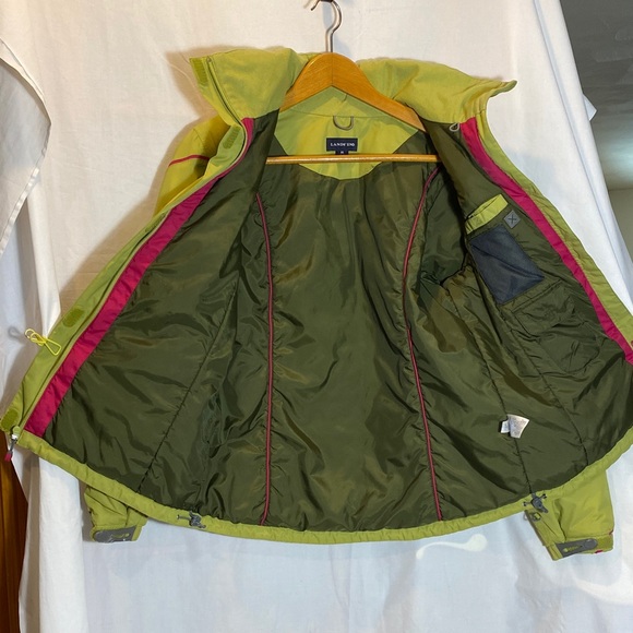 Lands' End Women's Lime Green Winter Activity Insulated Jacket-Women’s M (10-12) - Picture 9 of 16